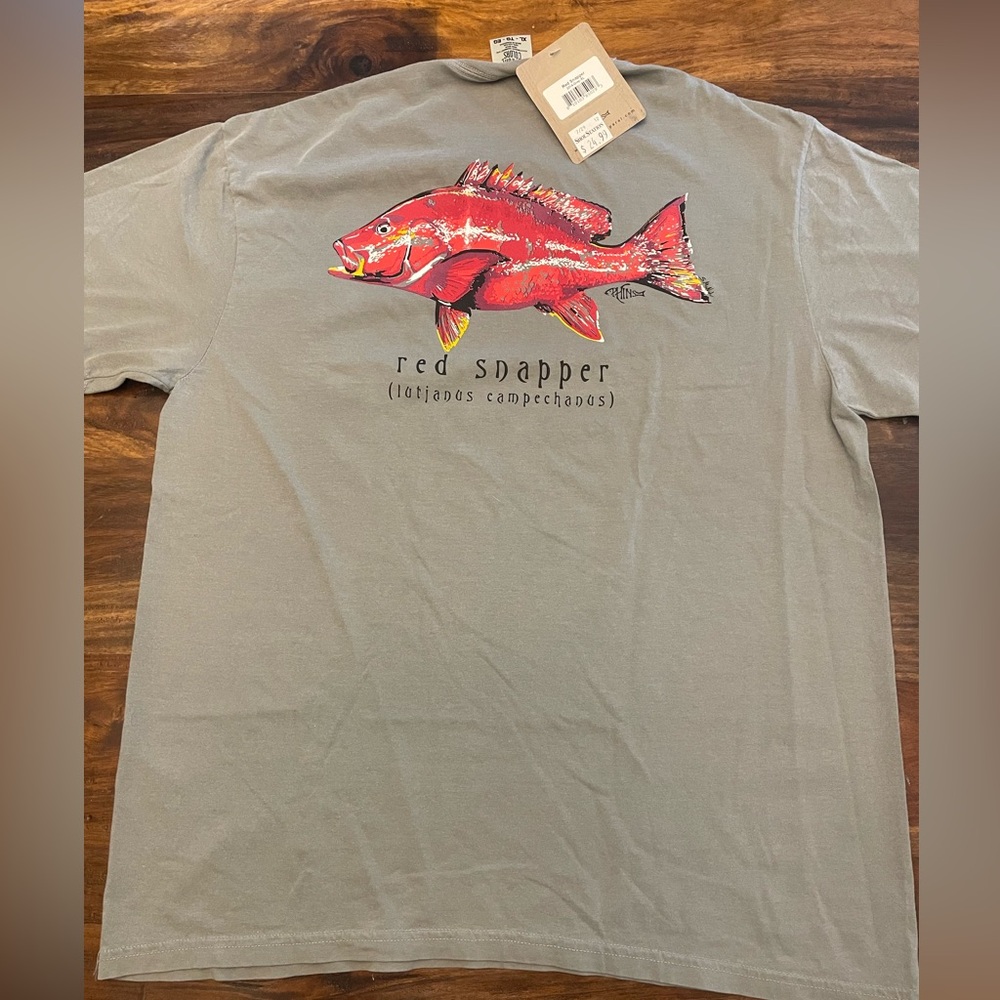 Phins Apparel Red Snapper T-Shirt